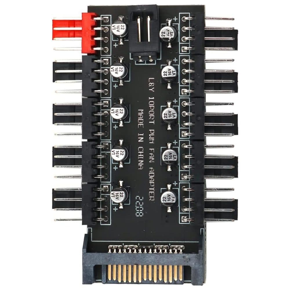 PWM Fan Splitter HUB 10X 4 Pin PWM Fan Option
