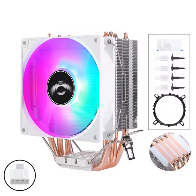120MM 4Pipe CPU Cooler With RGB Fan