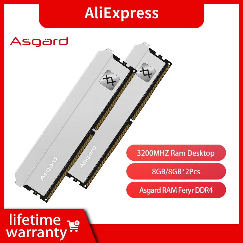 Asgard 16GB DDR4 Ram Kit 8GB X2 3200MHZ New